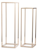 Gold Stand Flower, komplet 2 kwietników / stojak na kwiaty, wym.80/70cm