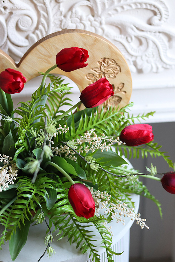 Walentynowa, kompozycja nagrobna z sercem