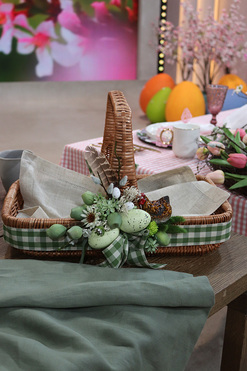 Coco Grandia, dekorowany koszyczek wielkanocny, wys.28cm