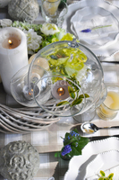 szklana kula - świecznik Gardenia, śr.13cm