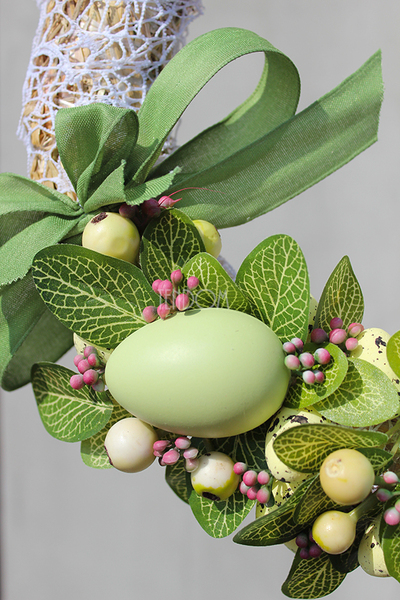 dekoracyjny wianek wielkanocny Koronkowy 7, śr. 30cm