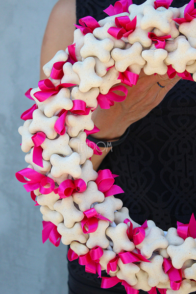 odlotowy wianek na drzwi Psia Kość, śr.38cm