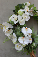 Dzika Orchidea, efektowny wianek na drzwi śr.38cm