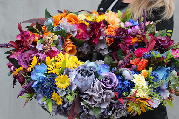 duży wianek / wieniec na drzwi Jesienna Aura, śr.60cm 