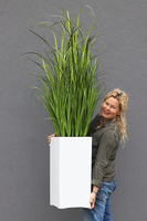 Fiberglass Grande Grass, nowoczesna kompozycja ze sztucznej trawy,wys.165cm
