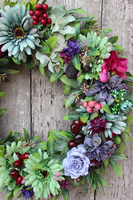 Letnia Łąka, dekoracyjny wianek na drzwi, śr.40cm