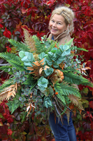 Jesienna Zorza, kompozycja kwiatowa / bukiet, wys.110cm  