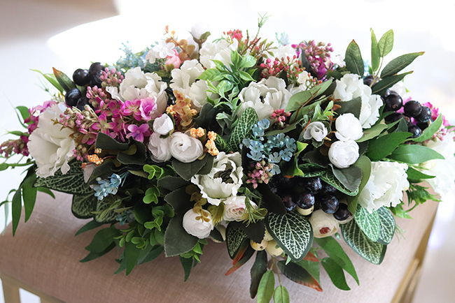 barwna kompozycja kwiatowa, Wiosenny Czas, wys.25cm