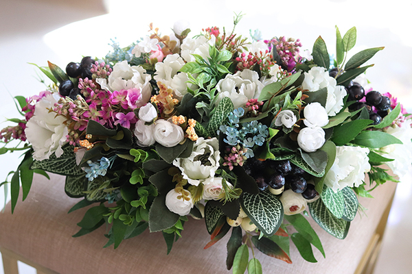 barwna kompozycja kwiatowa, Wiosenny Czas, wys.25cm