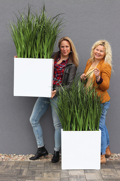 Marco Hilonea, sztuczne trawy w donicy Fiberglass, 1szt. wys.110cm