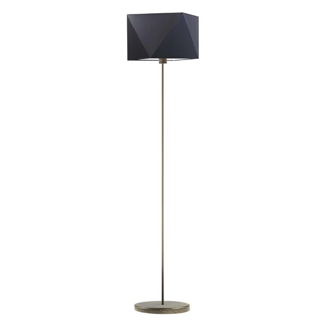 Fidżi, metalowa lampa podłogowa, czarna G, wys.160cm