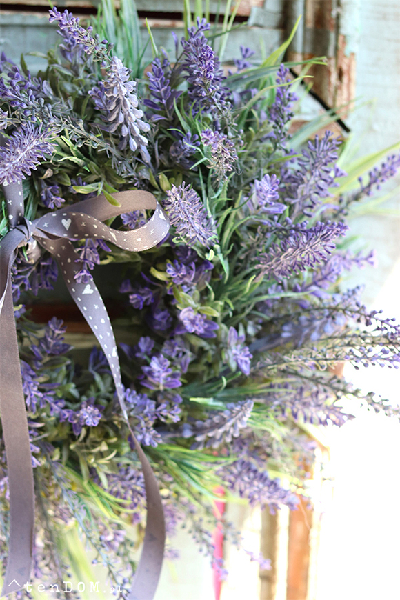 dekoracyjny wianek z lawendą, Lavender Home 2, śr.35cm