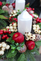 bożonarodzeniowy wieniec adwentowy wianek / stroik Christmas, śr.35cm