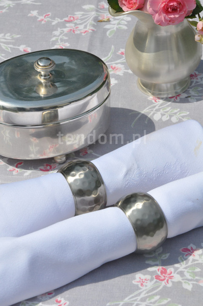 cynowane obrączki na serwetki Provence 2szt.