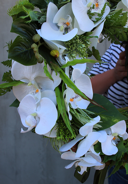 Dzika Orchidea Plus, efektowny wianek na drzwi śr.42cm