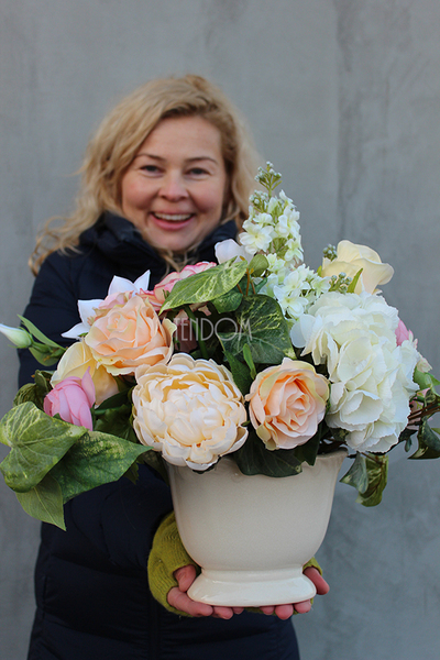 bukiet / kwiatowa kompozycja PasteLova, wys.39cm