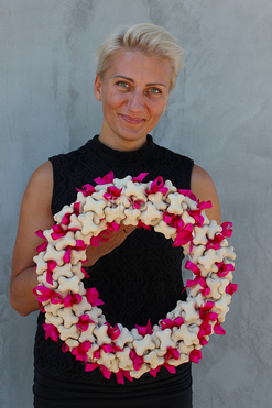 odlotowy wianek na drzwi Psia Kość, śr.38cm