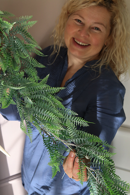 girlanda / dekoracja roślinna Wild Fern, wym.160cm