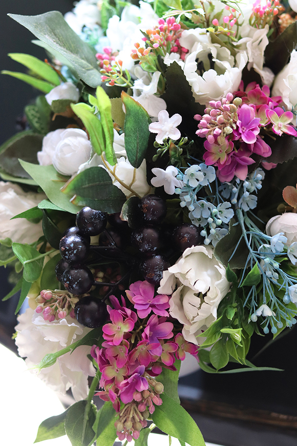 barwna kompozycja kwiatowa, Wiosenny Czas, wys.25cm