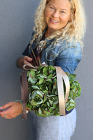 zielony bukiet róż i hortensji, Rosallia Green, dł.52cm