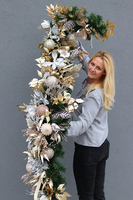 Gwiazdka we Francji, gęsta jednostronna girlanda na Boże Narodzenie, dł. 270cm