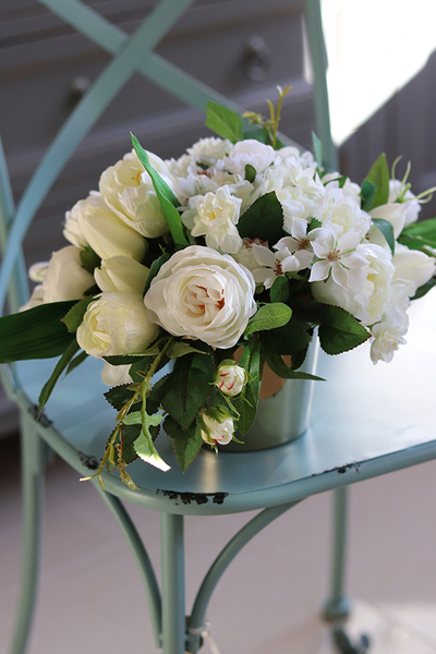 Agarana Gold, kompozycja kwiatowa na stół, wys.23cm