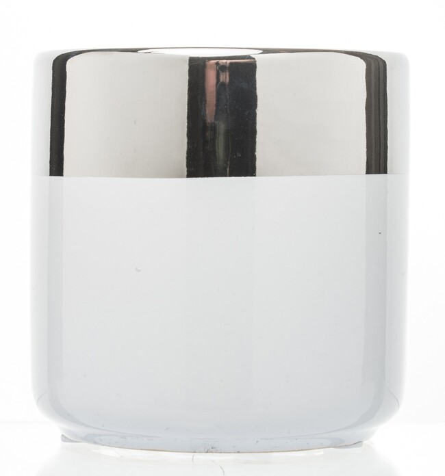 Glenn White&Silver osłonka ceramiczna, wym.10x10.5cm