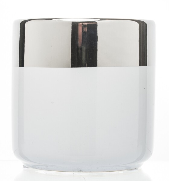 Glenn White&Silver osłonka ceramiczna, wym.10x10.5cm