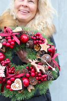 bożonarodzeniowy wianek / stroik Home Sweet Home śr.28 cm