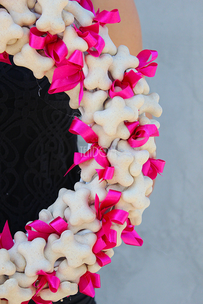 odlotowy wianek na drzwi Psia Kość, śr.38cm