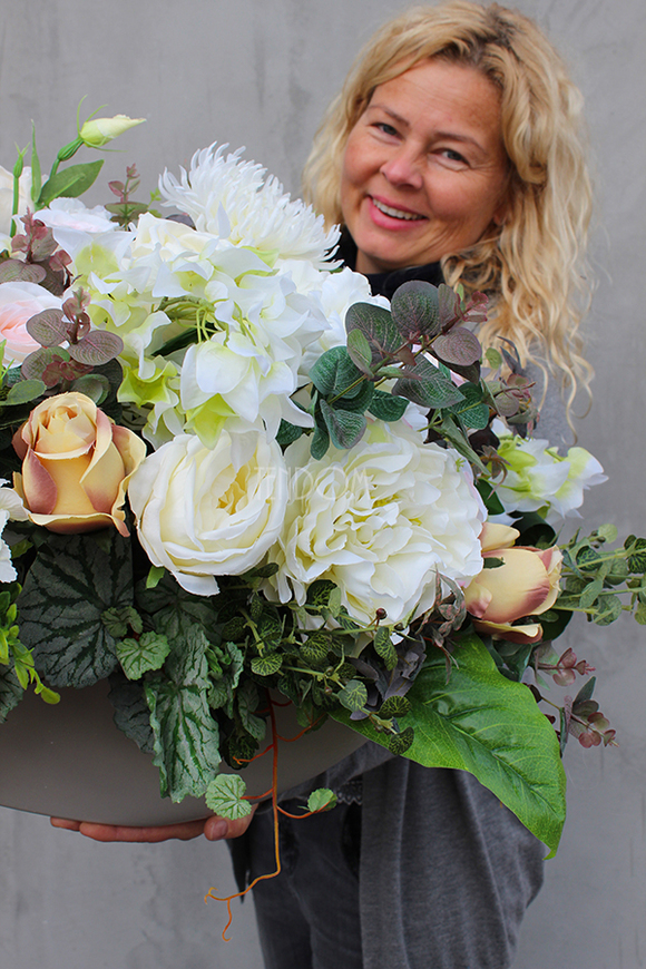 bukiet / dekoracja kwiatowa Magnificio, wym.45x80x60cm 