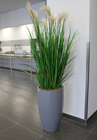 Madeira Grande, wieczne trawy w szarej donicy fiberglass, wym.190cm 