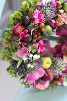 dekoracyjny wianek na drzwi, Violett Garden, śr.25cm 