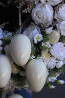 Green Canoe White, wianek wiszący na Wielkanoc, śr.58cm