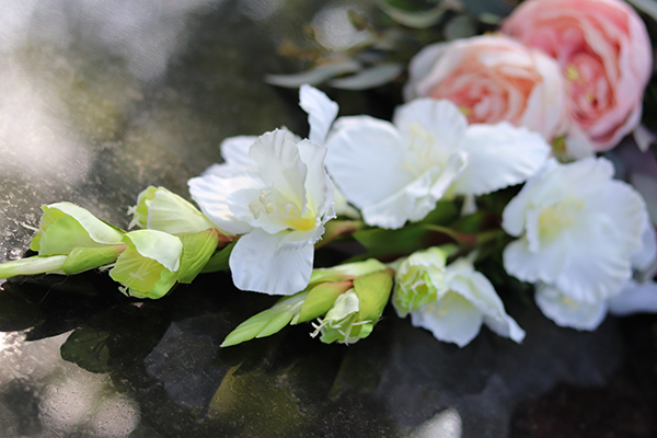 bukiet / dekoracja nagrobna, Kerano, dł.80cm 