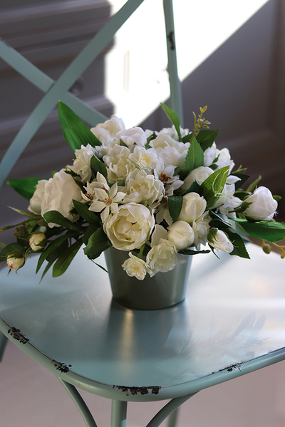 Agarana Gold, kompozycja kwiatowa na stół, wys.23cm