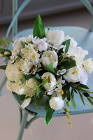 Agarana Gold, kompozycja kwiatowa na stół, wys.23cm