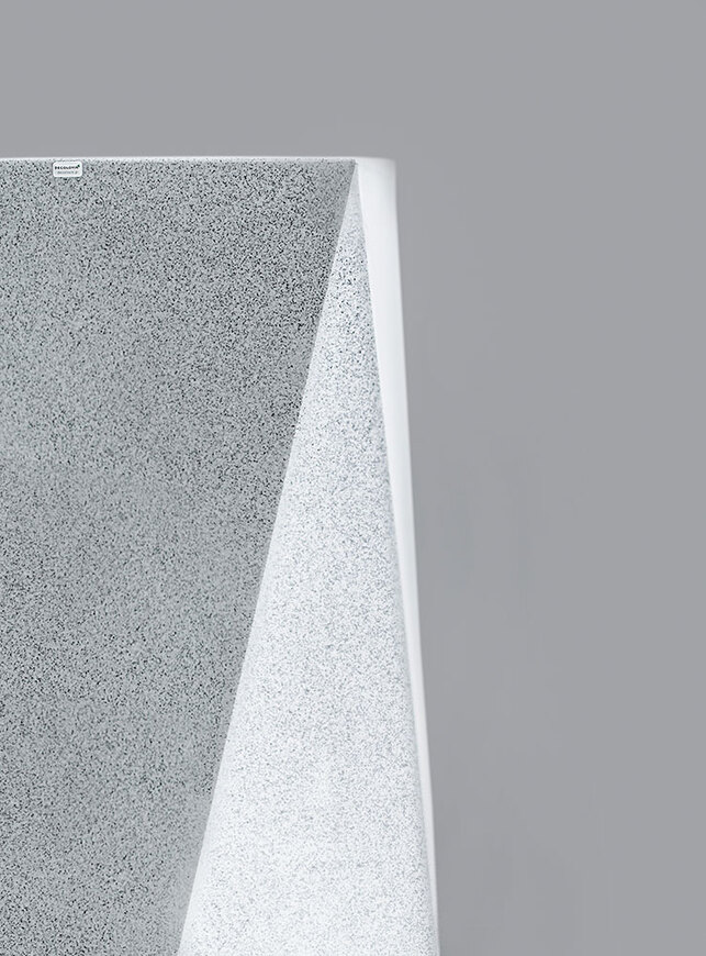 Nevis donica jasny marmurek z wewnętrzną półką 46x75cm