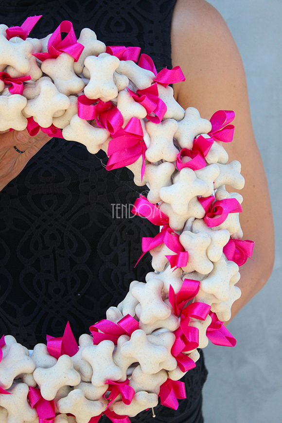 odlotowy wianek na drzwi Psia Kość, śr.38cm