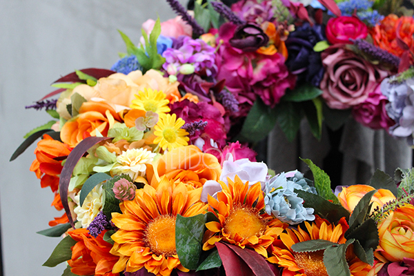 duży wianek / wieniec na drzwi Jesienna Aura, śr.60cm 