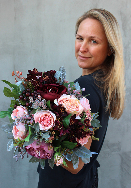 box, flowerbox, kompozycja kwiatowa Tellano, wys.26cm