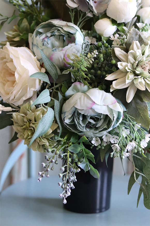 Turqusia, bukiet/kompozycja nagrobna, wys.50cm