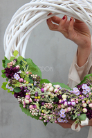 dekoracyjny wianek wiosenny Telimena, śr. 36cm
