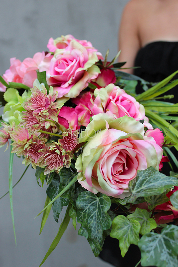 dekoracja, wiązanka nagrobna Flawia, wym.65cm