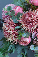 Astry, komplet dekoracji nagrobnych, bukiet & kompozycja