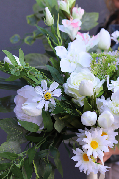 Mirar, komplet dekoracji nagrobnych, wiązanka + bukiet