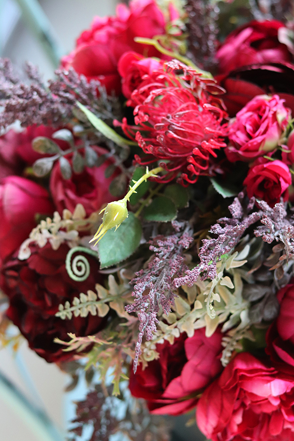 Delona Amanita, flowerbox w intensywnych barwach, wys.50cm