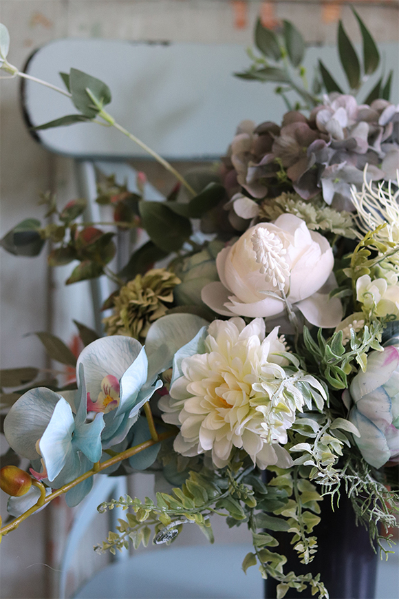 Turqusia, bukiet/kompozycja nagrobna, wys.50cm