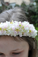 komunijny wianek na głowę Matylda, rozmiar uniwersalny, dziecięcy
