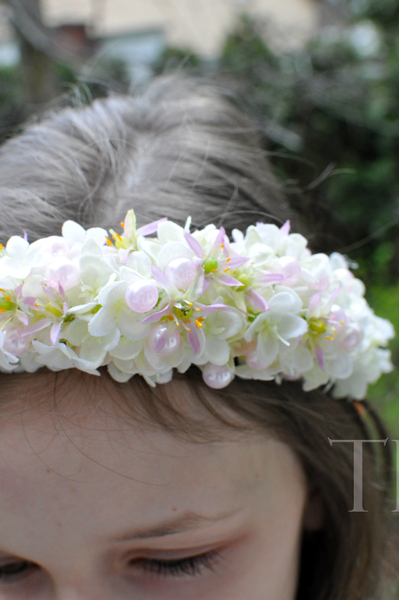 komunijny wianek na głowę Matylda, rozmiar uniwersalny, dziecięcy